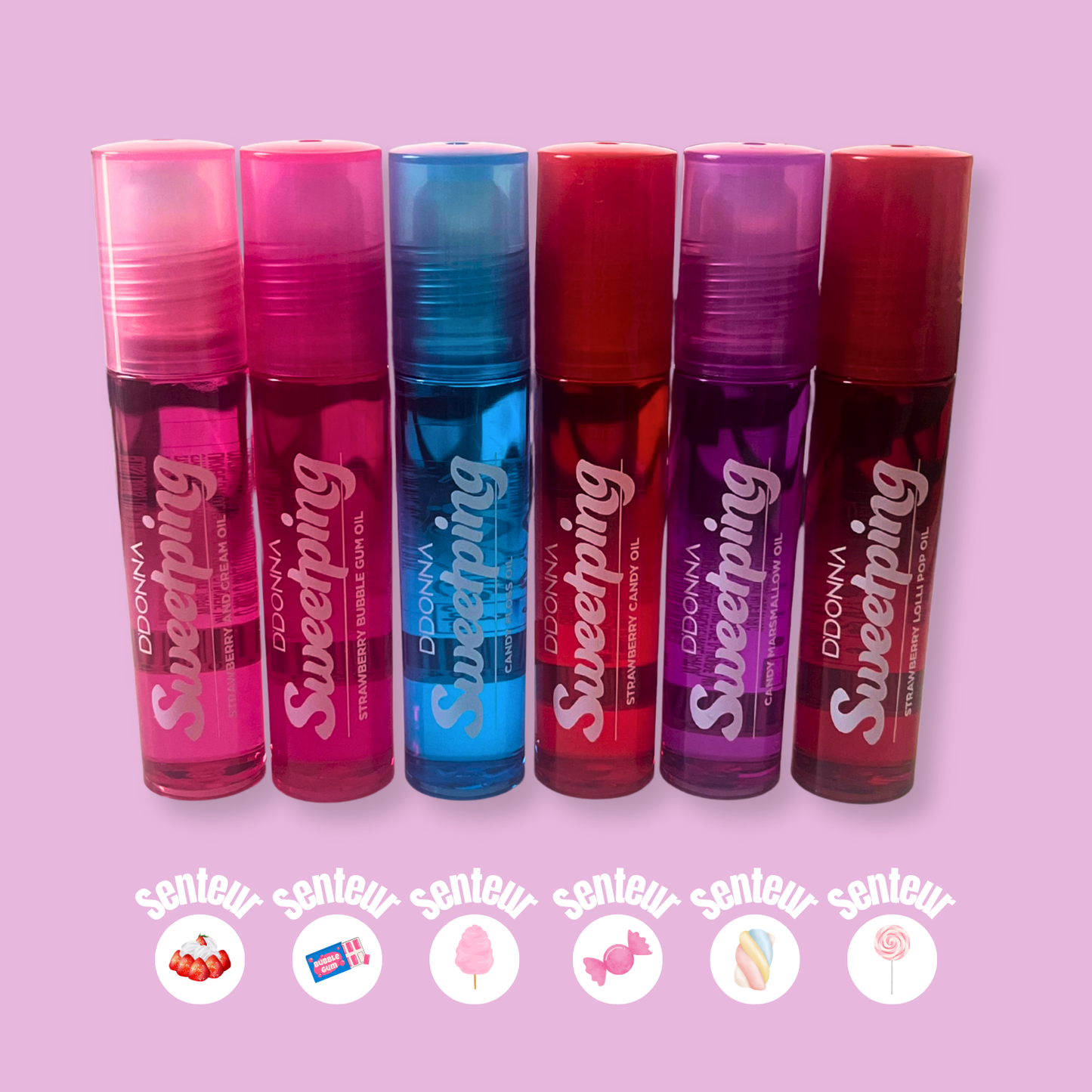 🍭 Sweetping Roll-On Lip Oil – Brillance Gourmande & Senteurs Sucrées ✨