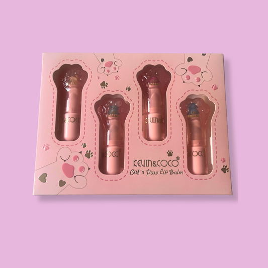 🐾 Coffret Cat’s Paw Lip Balm – Baumes à Lèvres Patte de Chat 💋✨