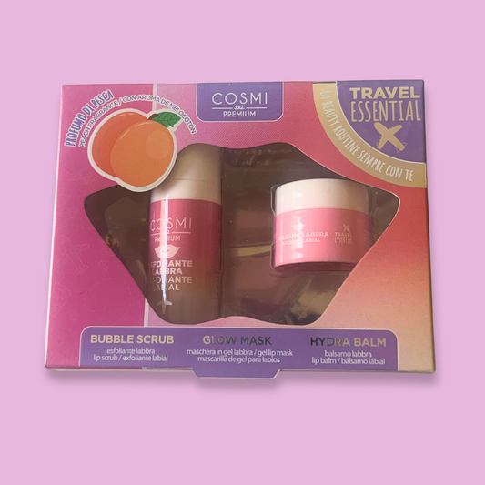 ✨ Coffret Travel Essential – Routine Lèvres Gourmande à la Pêche 🍑